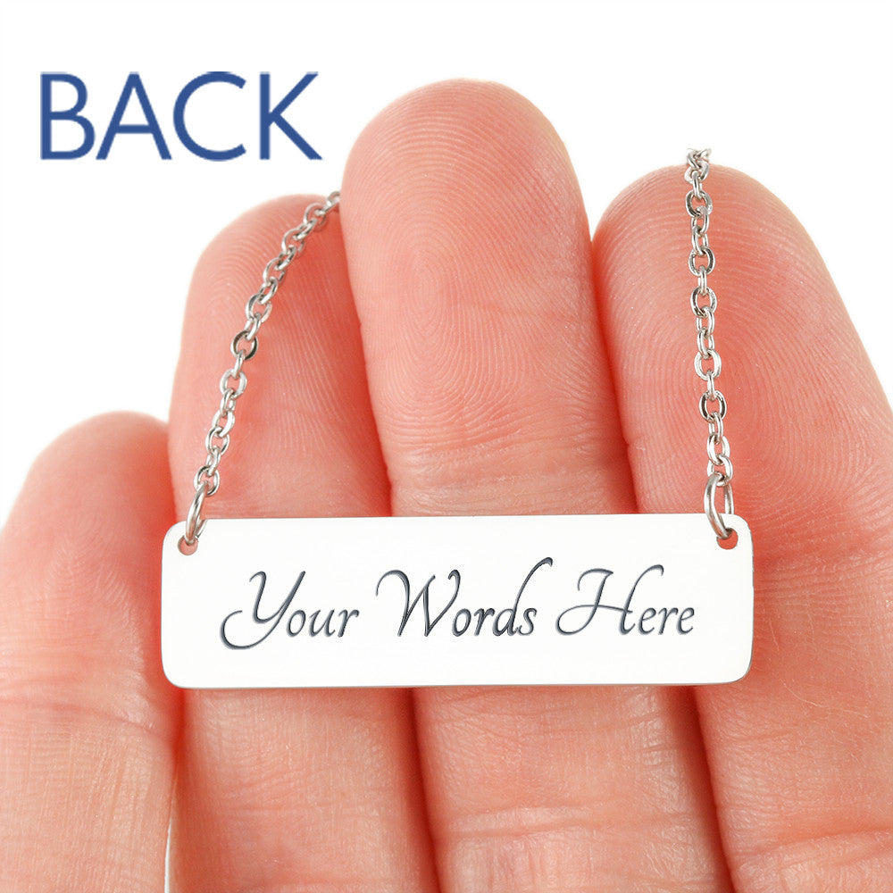 You Are Enough Engraved Necklace