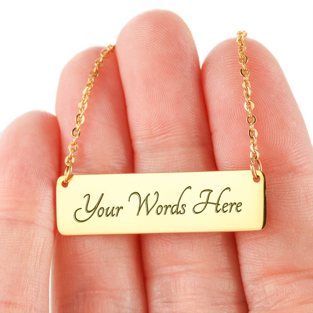 You Are Enough Engraved Necklace