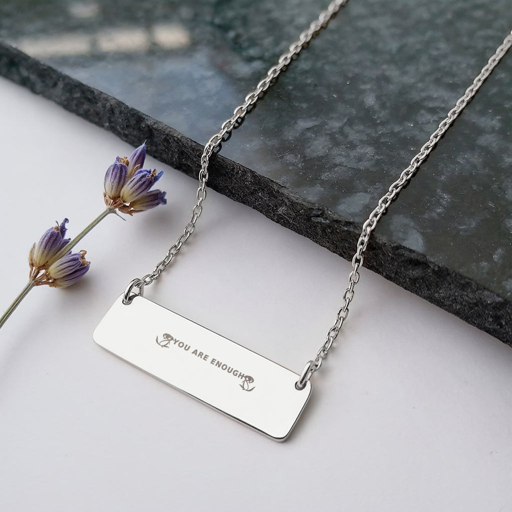You Are Enough Engraved Necklace