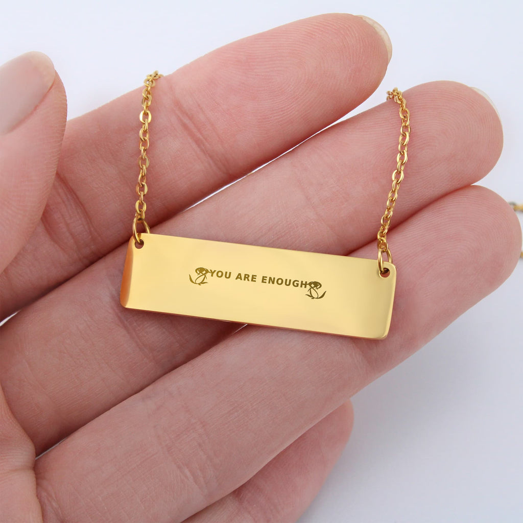 You Are Enough Engraved Necklace