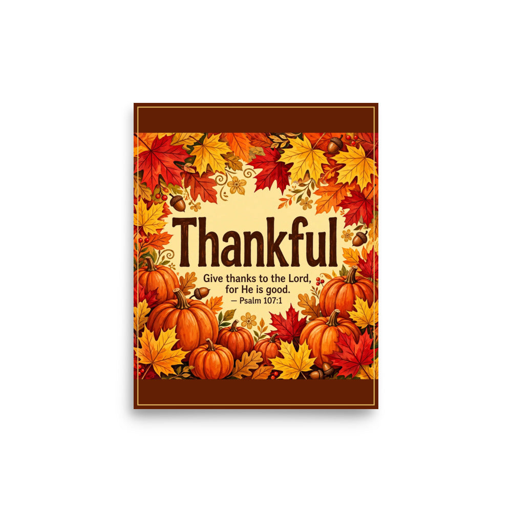Thankful Fall Poster
